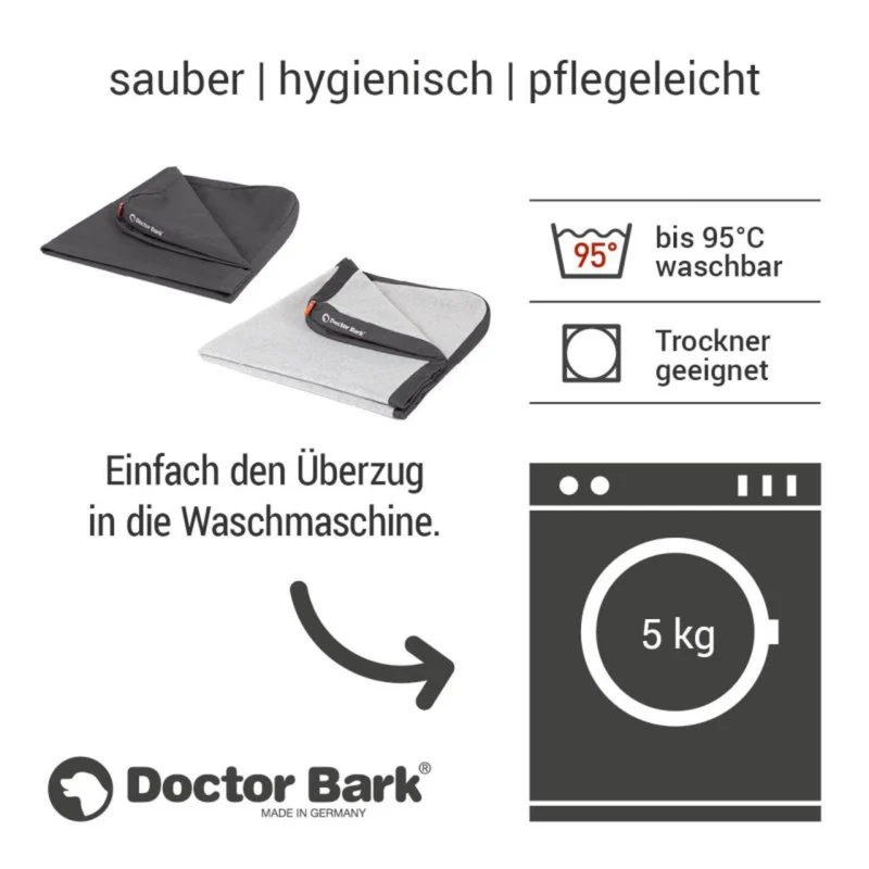 Doctor Bark Premium Wechselbezug für Lounge-Kissen – wasserdicht, hygienisch & maschinenwaschbar für Hunde