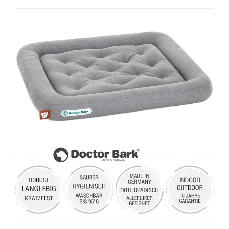 Doctor Bark Orthopädisches Lounge-Kissen – Gepolstert & waschbar für Hunde
