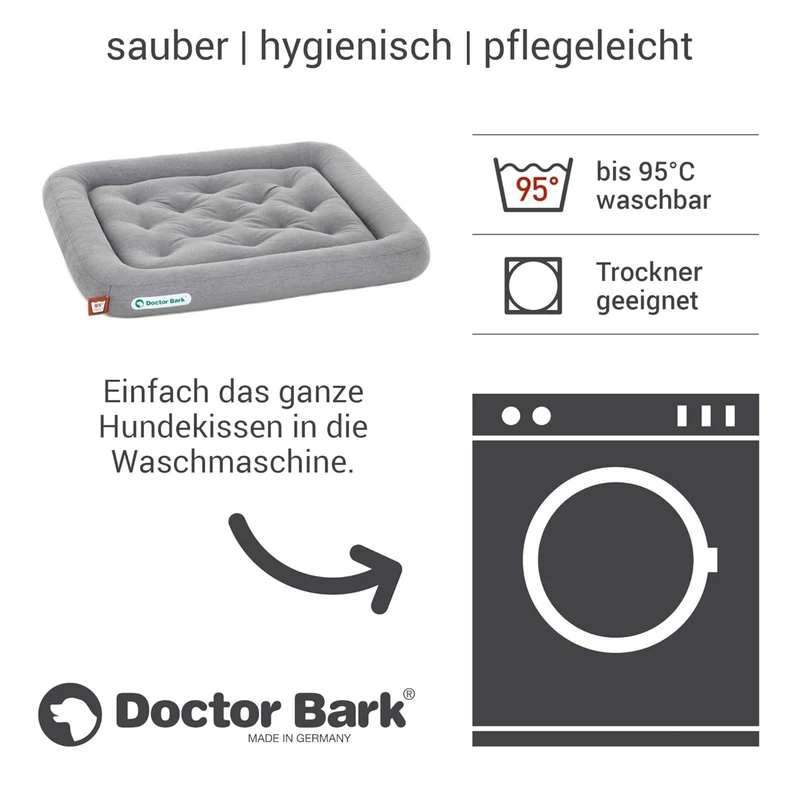 Doctor Bark Orthopädisches Lounge-Kissen – Gepolstert & waschbar für Hunde