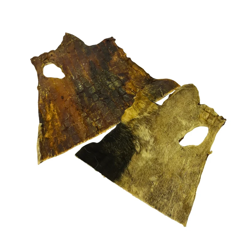 Rinder-Hautplatten mit Fell