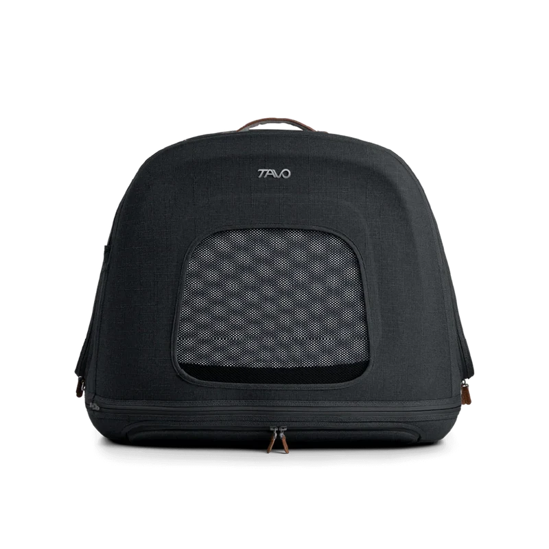 Crashgetestete Isofix Transportbox Auto Tavo Crispin für Hunde | 3 Größen bis 27.2 kg | Farbe: Onyx