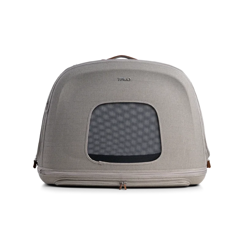 Crashgetestete Isofix-Transportbox Auto Tavo Crispin für Hunde | 3 Größen bis 27.2 kg | Farbe: Merle