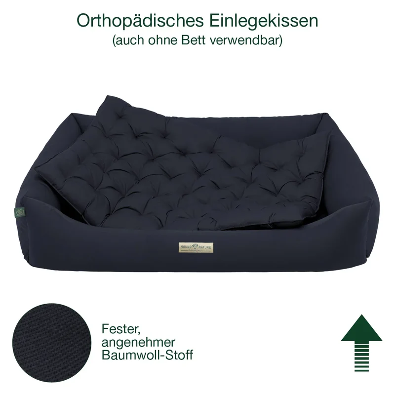 Orthopädisches Hundekissen Zermatt von HOUND&NATURE | Recycelte Materialien | Oeko-Tex® Standard | 4 Farben | 5 Größen