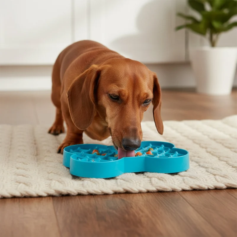 LickiMat Mini Slodog – Anti-Schling Schleckmatte für Hunde | Verlangsamt die Futteraufnahme, fördert Verdauung & Entspannung