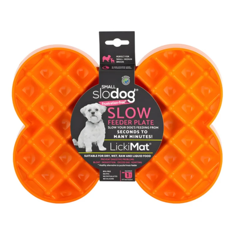 LickiMat Mini Slodog – Anti-Schling Schleckmatte für Hunde | Verlangsamt die Futteraufnahme, fördert Verdauung & Entspannung