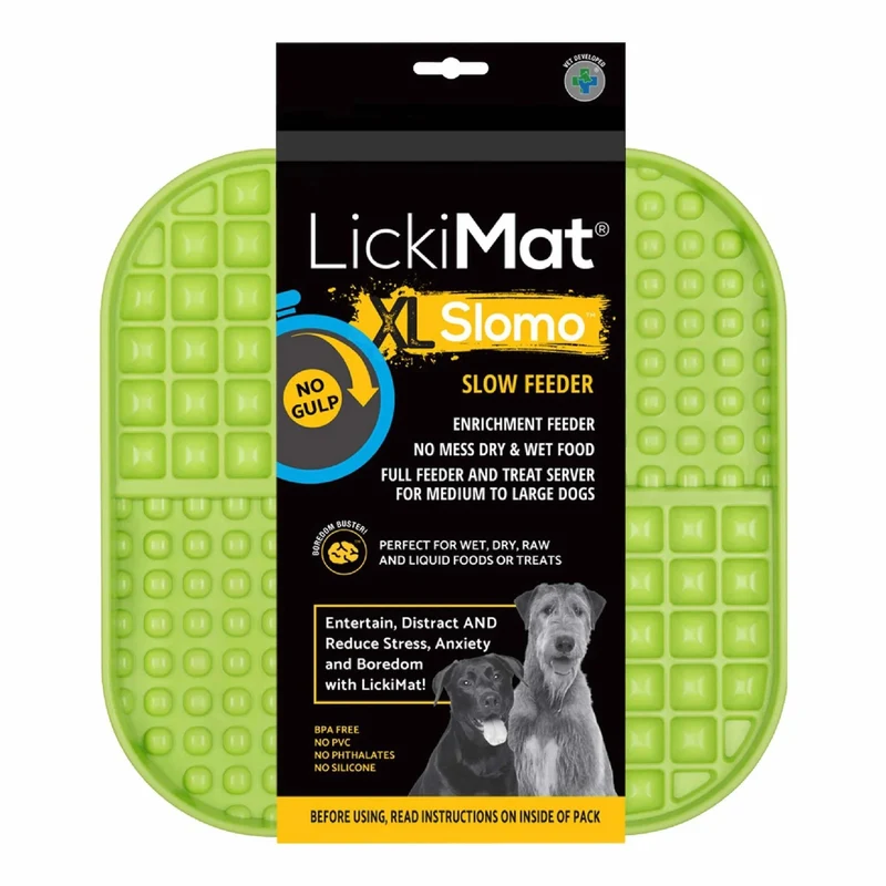 LickiMat Slomo XL – Die originale Schleckmatte für Hunde | Slow Feeder gegen Langeweile, Stress & Angst | Spülmaschinenfest, gefriertauglich