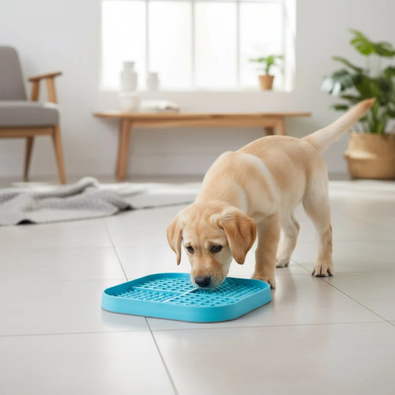 LickiMat Slomo XL – Die originale Schleckmatte für Hunde | Slow Feeder gegen Langeweile, Stress & Angst | Spülmaschinenfest, gefriertauglich