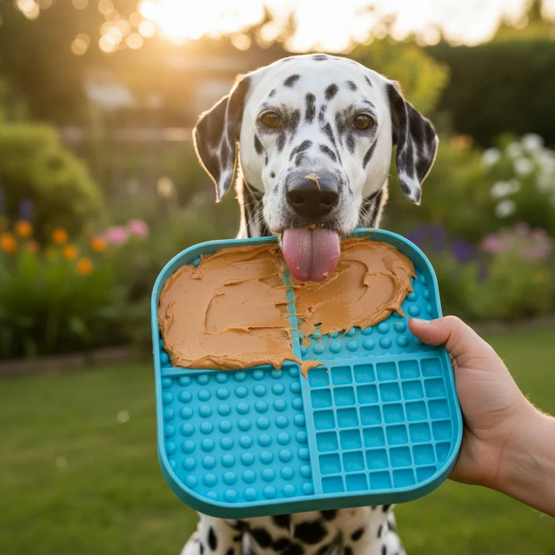 LickiMat Slomo XL – Die originale Schleckmatte für Hunde | Slow Feeder gegen Langeweile, Stress & Angst | Spülmaschinenfest, gefriertauglich