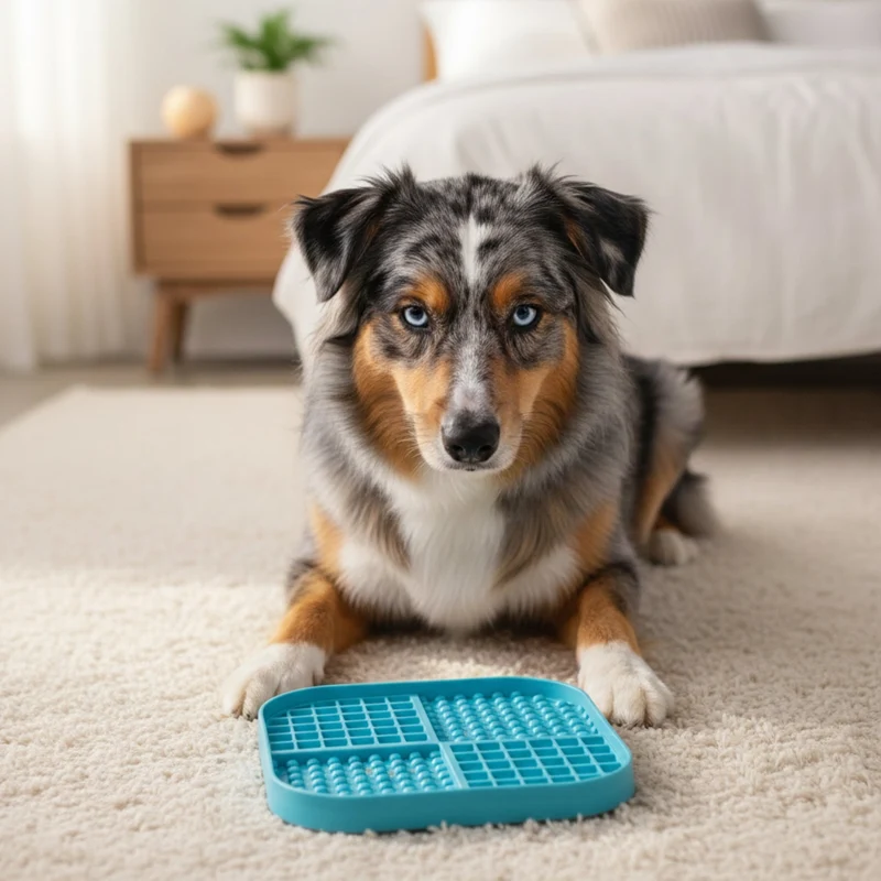 LickiMat Slomo XL – Die originale Schleckmatte für Hunde | Slow Feeder gegen Langeweile, Stress & Angst | Spülmaschinenfest, gefriertauglich
