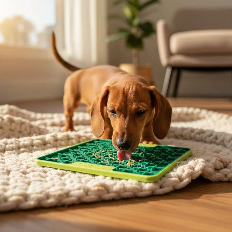 LickiMat Mini Buddy Tuff – Robuste Schleckmatte gegen Langeweile, Stress & Angst bei Hunden