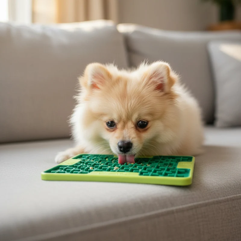 LickiMat Mini Buddy Tuff – Robuste Schleckmatte gegen Langeweile, Stress & Angst bei Hunden