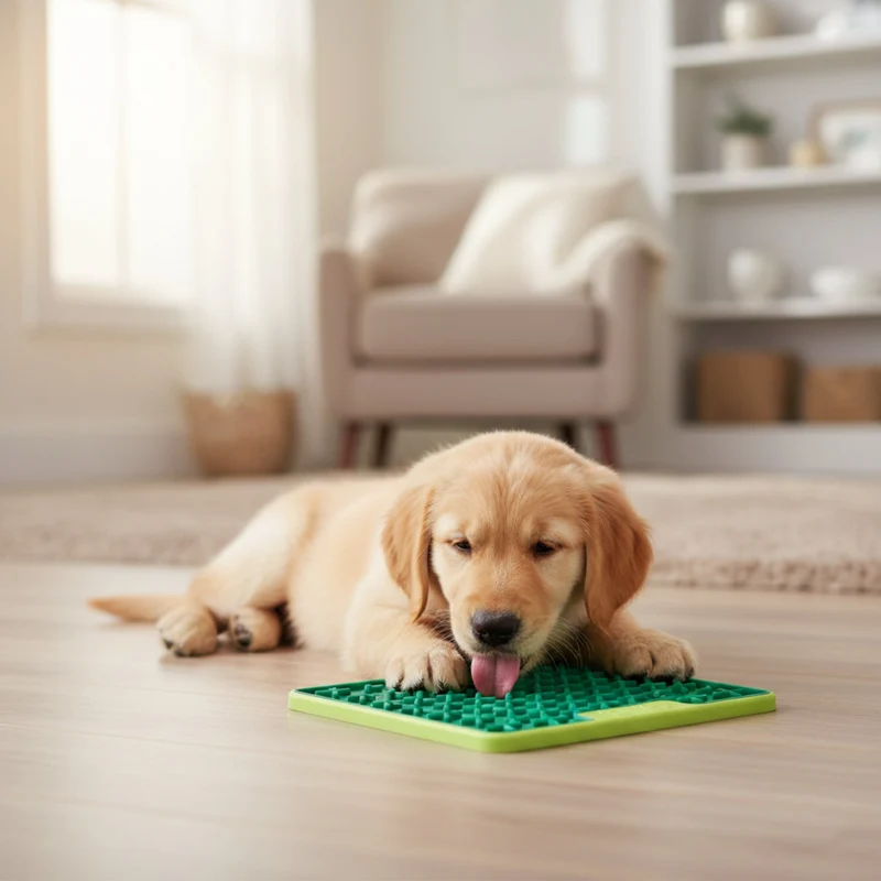 LickiMat Mini Buddy Tuff – Robuste Schleckmatte gegen Langeweile, Stress & Angst bei Hunden