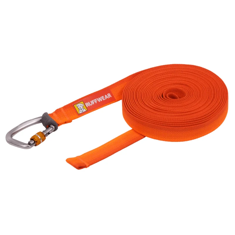 Ruffwear Rogue Long Line – Schleppleine 6,1 Meter für Rückruftraining, Freilauf & Geländeeinsatz mit verriegelbarem Karabiner