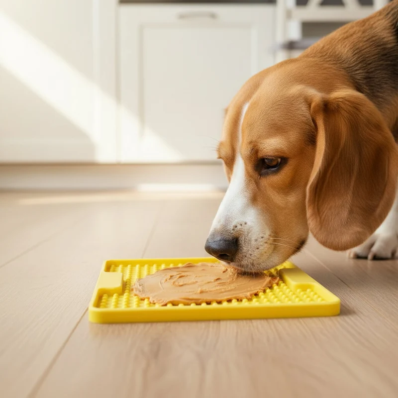 LickiMat Mini Soother Tuff – Die robuste Schleckmatte gegen Langeweile, Angst & Fresshasten bei Hunden