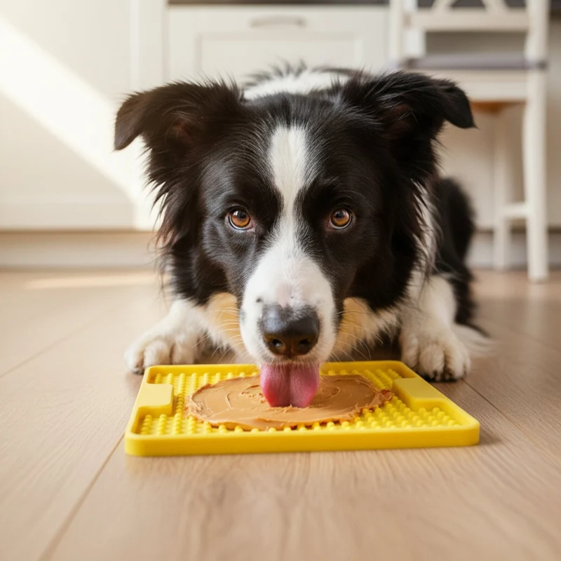 LickiMat Mini Soother Tuff – Die robuste Schleckmatte gegen Langeweile, Angst & Fresshasten bei Hunden