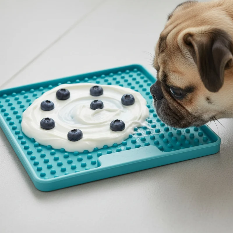 LickiMat Mini Soother Tuff – Die robuste Schleckmatte gegen Langeweile, Angst & Fresshasten bei Hunden