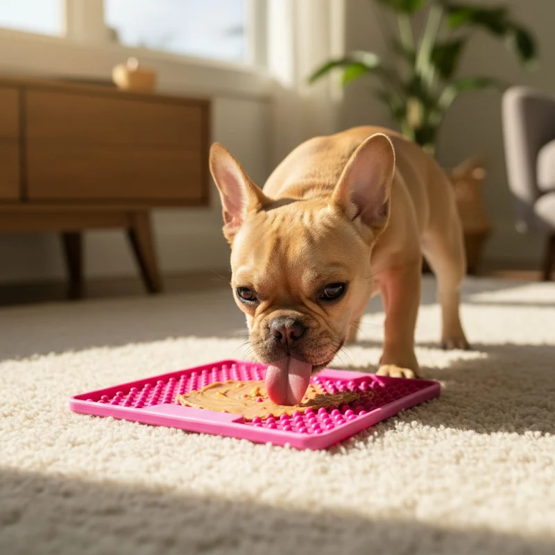 LickiMat Mini Soother Tuff – Die robuste Schleckmatte gegen Langeweile, Angst & Fresshasten bei Hunden