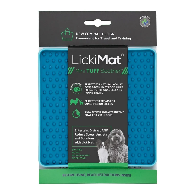 LickiMat Mini Soother Tuff – Die robuste Schleckmatte gegen Langeweile, Angst & Fresshasten bei Hunden