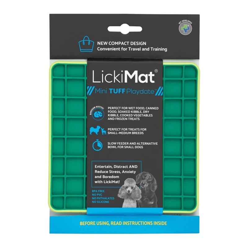 LickiMat Mini Playdate Tuff – Die robuste Schleckmatte für Hunde, die wirklich beschäftigt & beruhigt