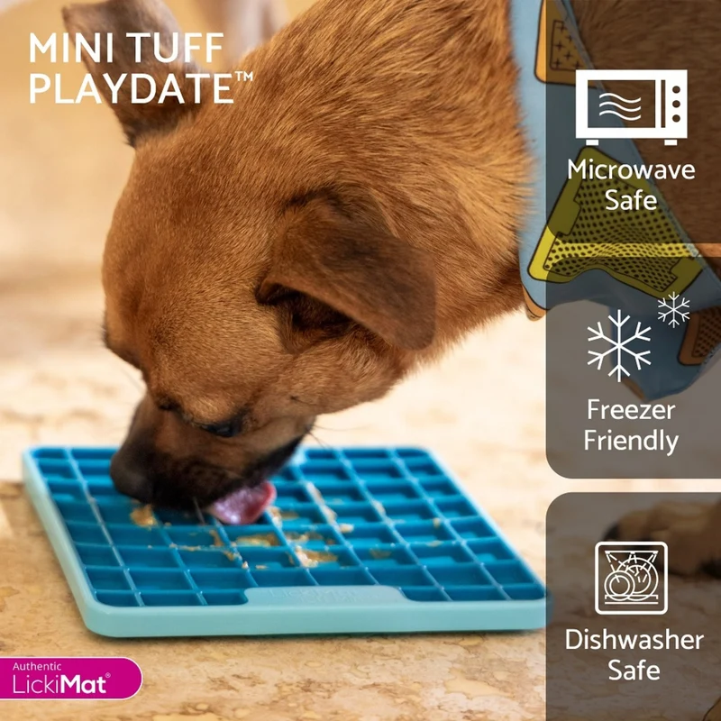 LickiMat Mini Playdate Tuff – Die robuste Schleckmatte für Hunde, die wirklich beschäftigt & beruhigt