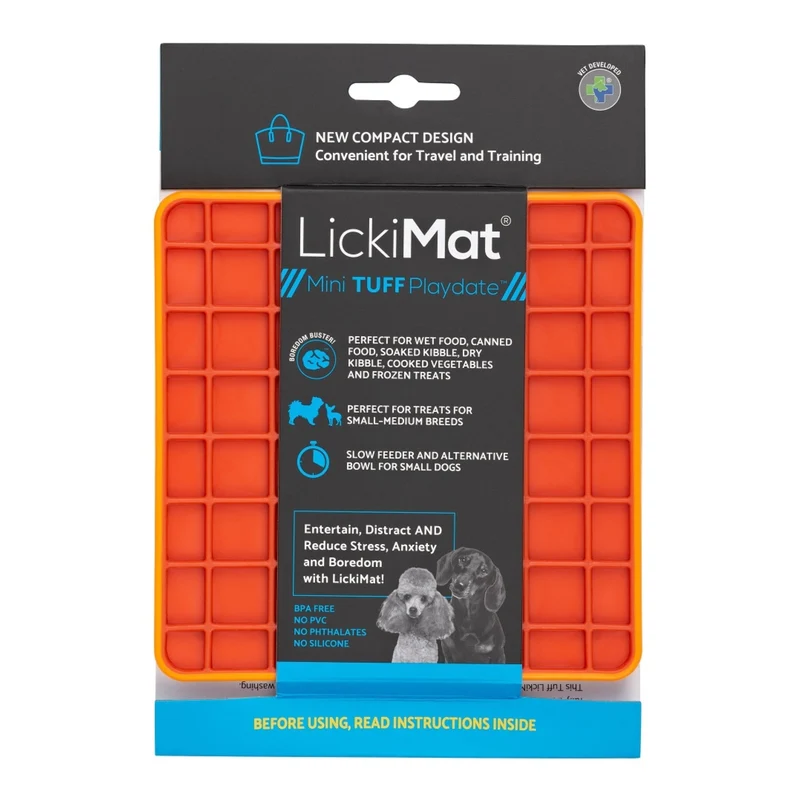 LickiMat Mini Playdate Tuff – Die robuste Schleckmatte für Hunde, die wirklich beschäftigt & beruhigt
