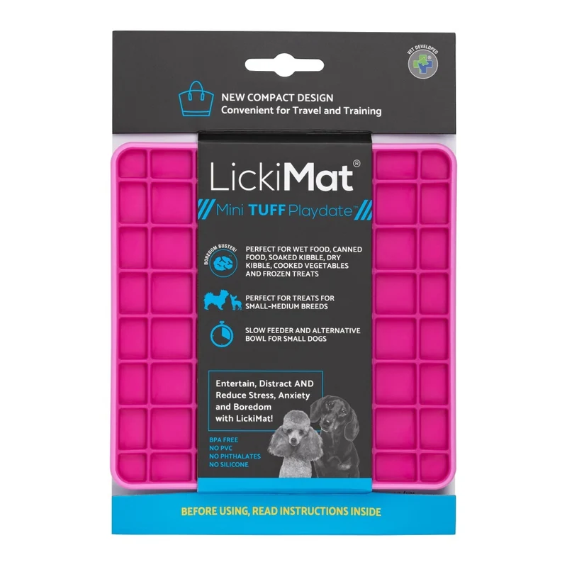 LickiMat Mini Playdate Tuff – Die robuste Schleckmatte für Hunde, die wirklich beschäftigt & beruhigt