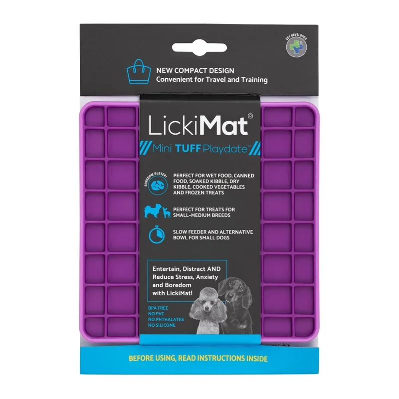 LickiMat Mini Playdate Tuff – Die robuste Schleckmatte für Hunde, die wirklich beschäftigt & beruhigt