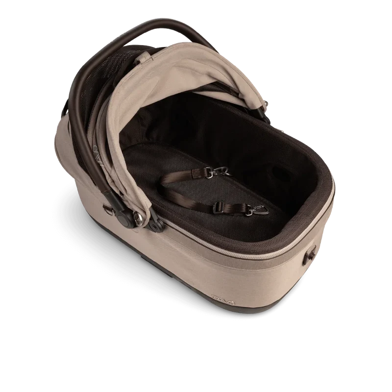 Isofix Autositz & Transportbox Maeve™ iso6x Wind Tavo | Integriertes Belüftungssystem | für Hunde bis 18 kg | GREENGUARD-Gold-Zertifizierung | Fawn