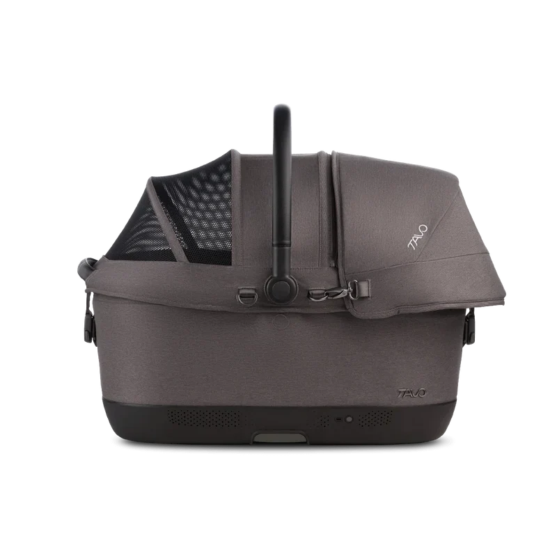 Isofix Autositz & Transportbox Maeve™ iso6x Wind Tavo | Integriertes Belüftungssystem | für Hunde bis 18 kg | GREENGUARD-Gold-Zertifizierung | Ashen