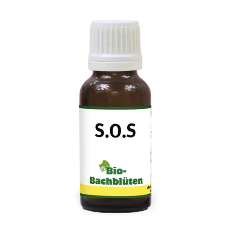 cdVet Bio-Bachblüten SOS – Natürliche Soforthilfe bei Stress, Angst & Unruhe für Hunde, Katzen & Pferde (alkoholfrei mit Bio-Nachtkerzenöl)