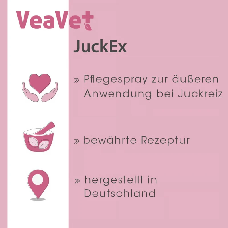 cdVet VeaVet JuckEx Spray – Natürliche Soforthilfe bei Juckreiz, Hautirritationen & Insektenstichen für Hunde, Katzen & Pferde