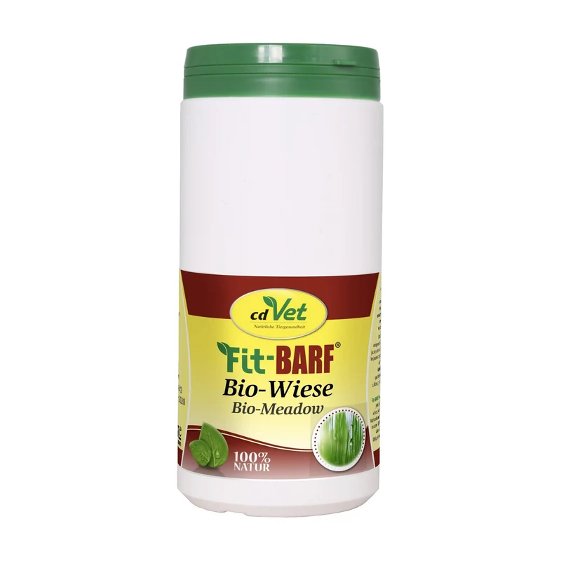 cdVet Fit-BARF Bio-Wiese – Natürliche Mineralien & Vitamine aus Bio-Kräutern für gesunde BARF-Ernährung beim Hund