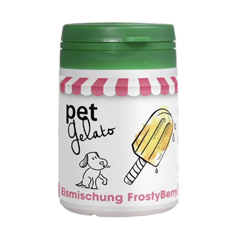 cdVet petGelato FrostyBerry – Natürliche Eismischung für Hunde & Katzen mit Mineralien & Vitalstoffen für gesunde Erfrischung an heißen Tagen