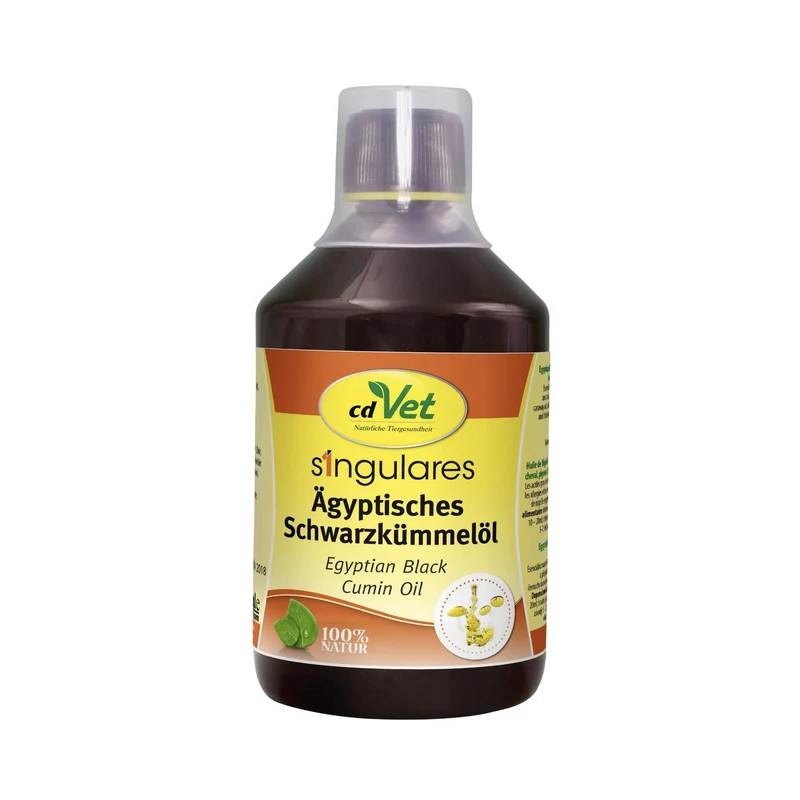 cdVet Singulares Ägyptisches Schwarzkümmelöl – Natürliche Unterstützung für Atemwege, Immunsystem & Vitalität bei Hund, Katze & Pferd
