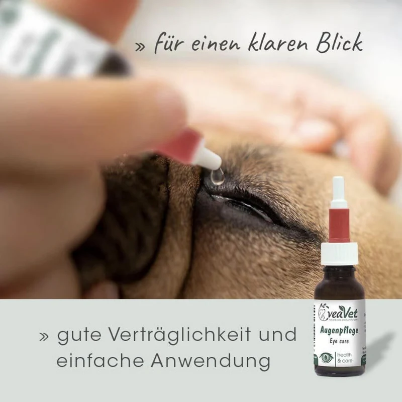 cdVet VeaVet Augenpflege – Natürliche Pflege für gereizte, tränende & verklebte Tieraugen bei Hund, Katze & Pferd