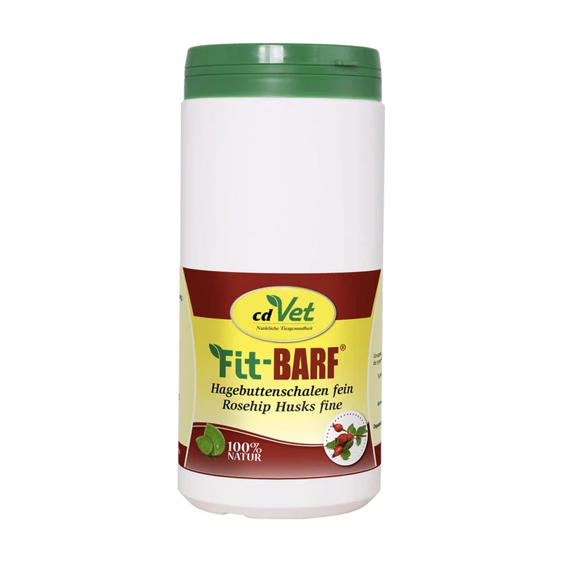 cdVet Fit-BARF Hagebuttenschalen fein – Natürliches Vitamin C Pulver für starkes Immunsystem beim Hund