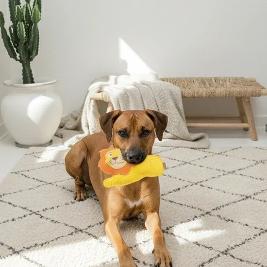 BUDDY. Leder Hundespielzeug Löwe - schadstoffgeprüft - inkl. 15% Rabatt Hundetraining Ellen Marques