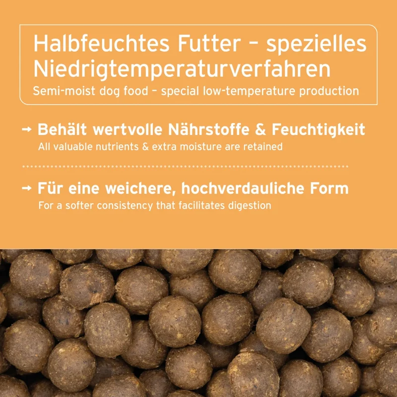 AniForte Pure Nature Land Chicken Halbfeuchtes Hunde Trockenfutter – Natürlich, Schmackhaft & Ohne Zusatzstoffe für ausgewachsene & ältere Hunde