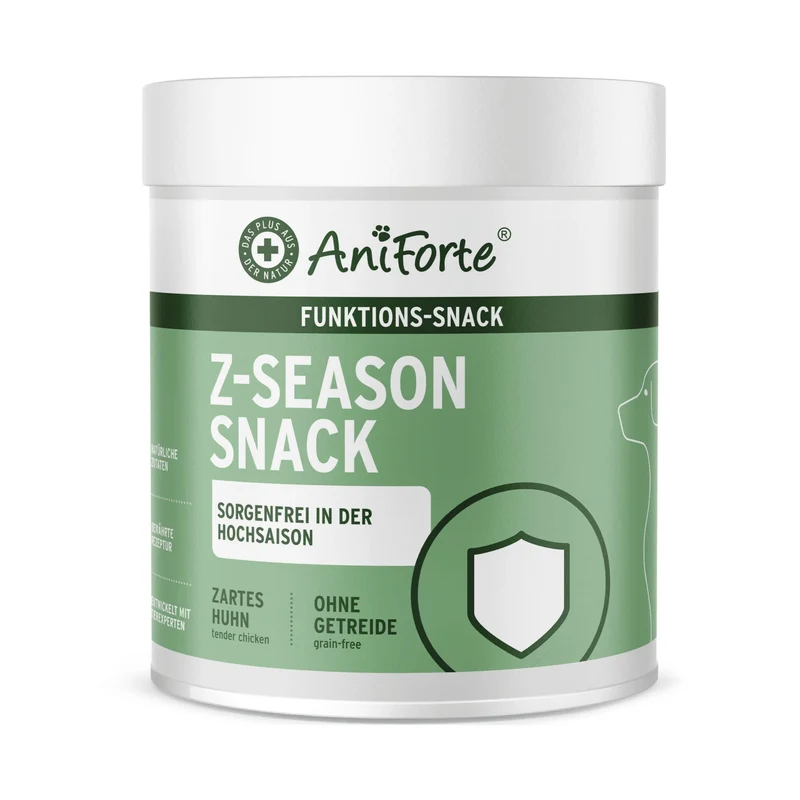AniForte Z-Season Snack – Natürlicher Zeckenschutz für Hunde, getreidefrei & ohne künstliche Zusätze