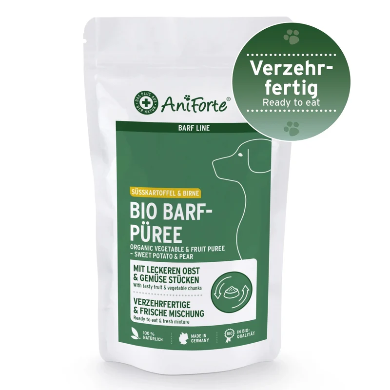 AniForte BIO BARF-Püree mit Süßkartoffel & Birne – Natürliche Nahrungsergänzung für Hunde