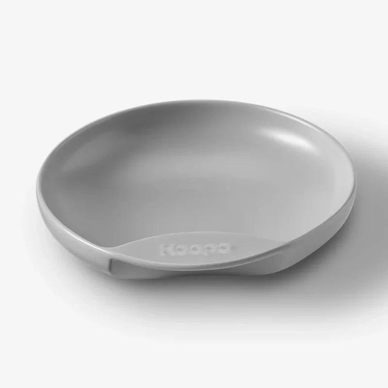 Katzennapf "Plate" von HOOPO® | 100% Porzellan | 300 ml | Grau