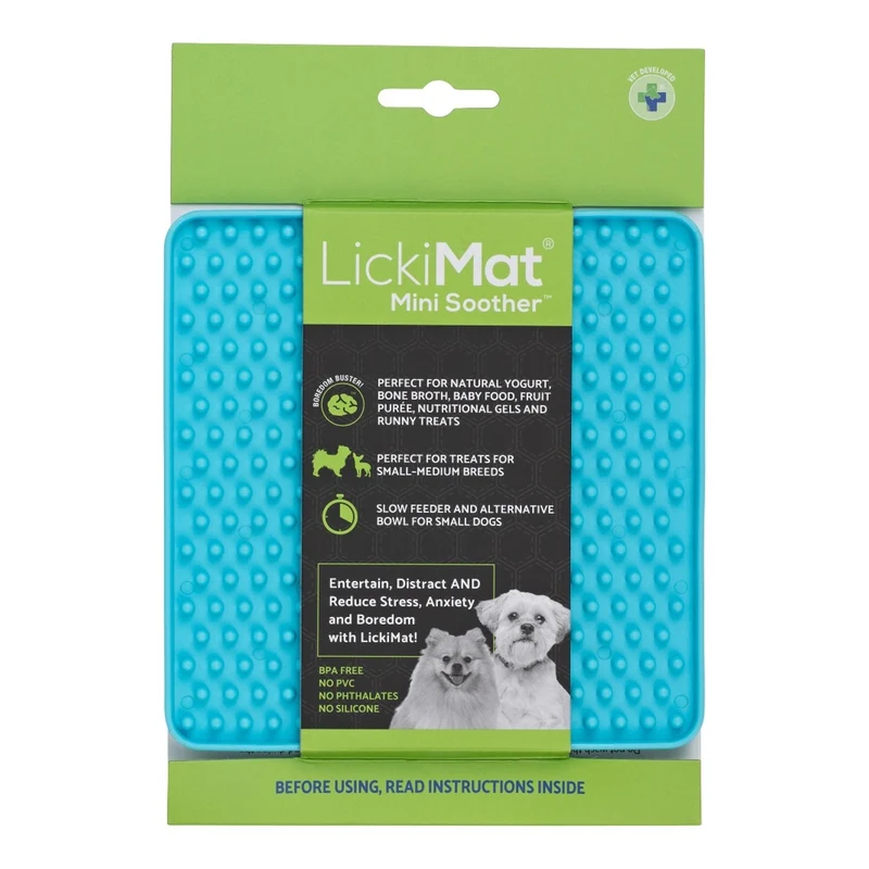 LickiMat Mini Soother – Die clevere Schleckmatte für kleine Hunde: Weniger Stress, mehr Ruhe & langsameres Fressen in einem