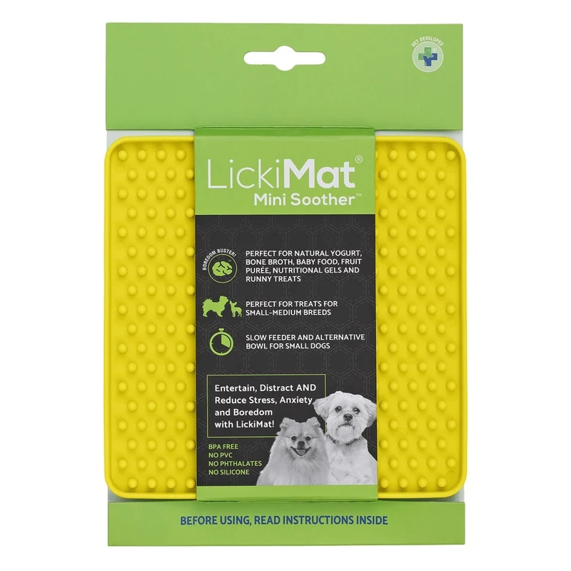 LickiMat Mini Soother – Die clevere Schleckmatte für kleine Hunde: Weniger Stress, mehr Ruhe & langsameres Fressen in einem