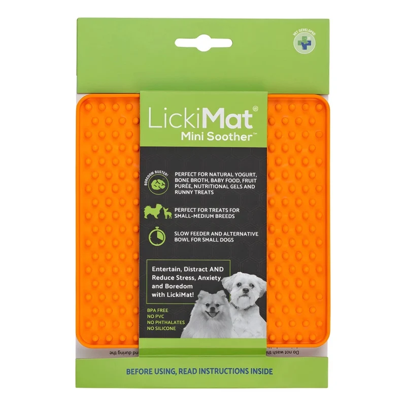 LickiMat Mini Soother – Die clevere Schleckmatte für kleine Hunde: Weniger Stress, mehr Ruhe & langsameres Fressen in einem
