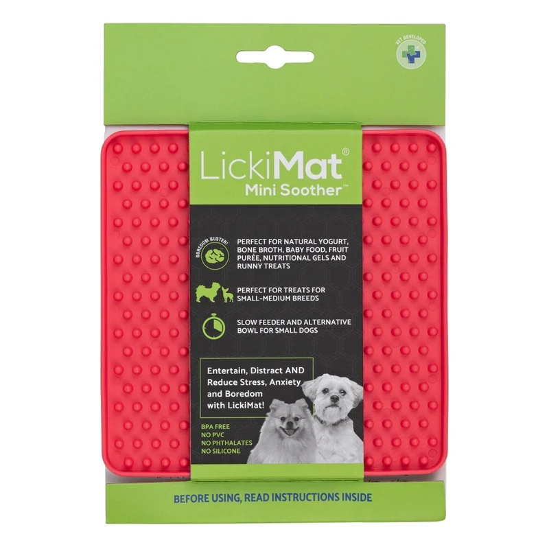 LickiMat Mini Soother – Die clevere Schleckmatte für kleine Hunde: Weniger Stress, mehr Ruhe & langsameres Fressen in einem