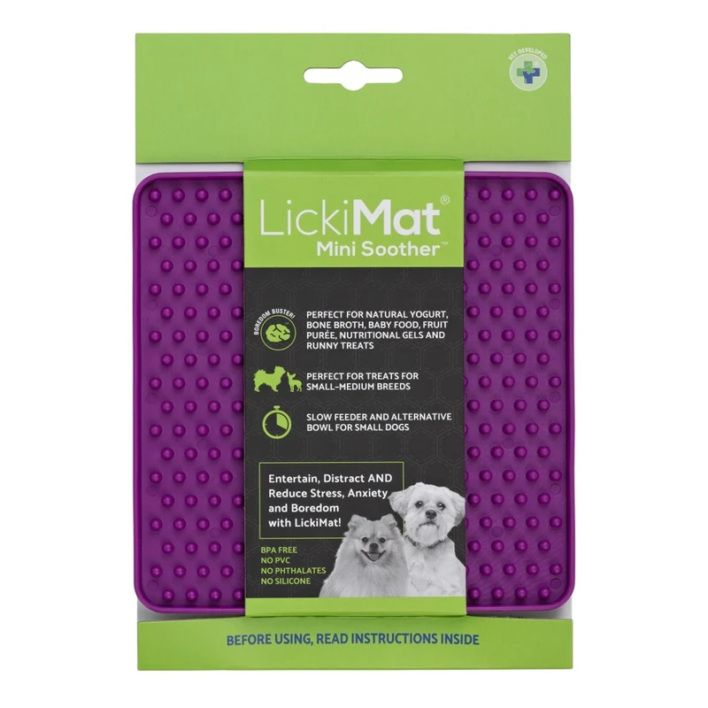 LickiMat Mini Soother – Die clevere Schleckmatte für kleine Hunde: Weniger Stress, mehr Ruhe & langsameres Fressen in einem