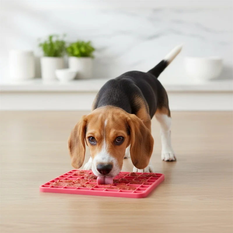 LickiMat Mini Playdate – Die beruhigende Anti-Stress Schleckmatte für kleine & mittelgroße Hunde | Slow Feeding, mentale Auslastung & pure Entspannung