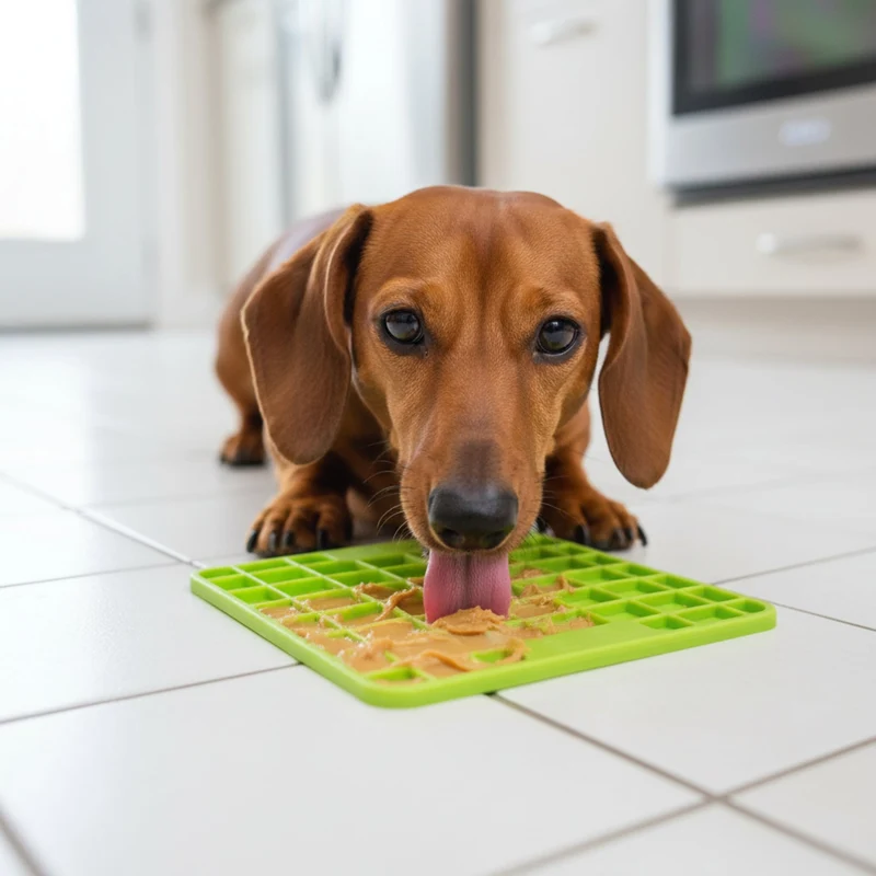 LickiMat Mini Playdate – Die beruhigende Anti-Stress Schleckmatte für kleine & mittelgroße Hunde | Slow Feeding, mentale Auslastung & pure Entspannung