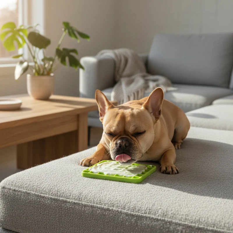 LickiMat Mini Playdate – Die beruhigende Anti-Stress Schleckmatte für kleine & mittelgroße Hunde | Slow Feeding, mentale Auslastung & pure Entspannung
