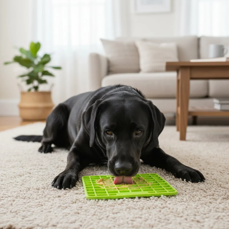 LickiMat Mini Playdate – Die beruhigende Anti-Stress Schleckmatte für kleine & mittelgroße Hunde | Slow Feeding, mentale Auslastung & pure Entspannung